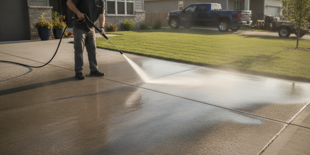 pressure washing